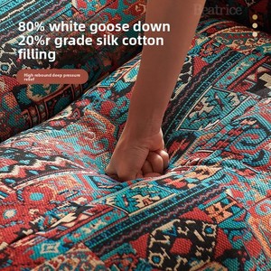 เก้าอี้ไม้สไตล์ยุคกลาง ดีไซน์ย้อนยุค หุ้มผ้า โซฟาเดี่ยว สำหรับเฟอร์นิเจอร์บ้าน ห้องนั่งเล่น พักผ่อนสบายๆ ในวันอาทิตย์ - Product Image 5