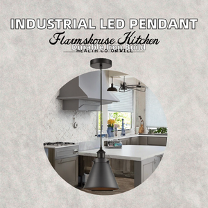 Bell Shape Iron Glass Pendant <b>Light</b> E12 LED Adjustable Height Middle Size <b>Dining</b> Mounted Ceiling Fixture 3500K Black - Product Image 5