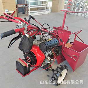 Mini cosechadora de maíz con motor de transmisión por engranajes para cosechar maíz, multifuncional, roja - Product Image 4