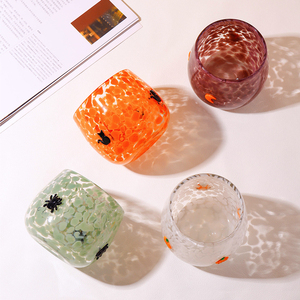 <span class=keywords><strong>Ortus</strong></span> Home Kleine Weiße Kaninchen-Flamingo Handgefertigte Wiederverwendbare Langlebige Wasserdichte Glas-Kerzenhalter für Heimdekoration Halloween - Product Image 2