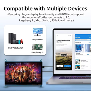 Módulo de pantalla táctil capacitiva de pantalla LCD IPS de 7 pulgadas 1024*600 para Raspberry <span class=keywords><strong>Pi</strong></span> MPI7002-D - Product Image 4