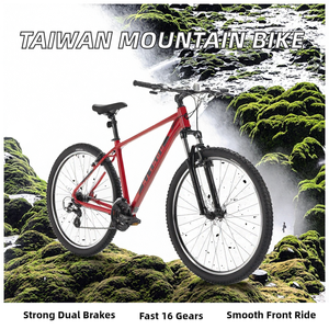 Bicicleta de Montanha Unissex de Alumínio 27.5'' de Taiwan, 14kg, Freio V Duplo e Pedal Comum - Product Image 2