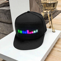 Gorra de Béisbol LED para Deportes al Aire Libre con Pantalla Bluetooth y Función de Cambio de Texto por Teléfono Móvil