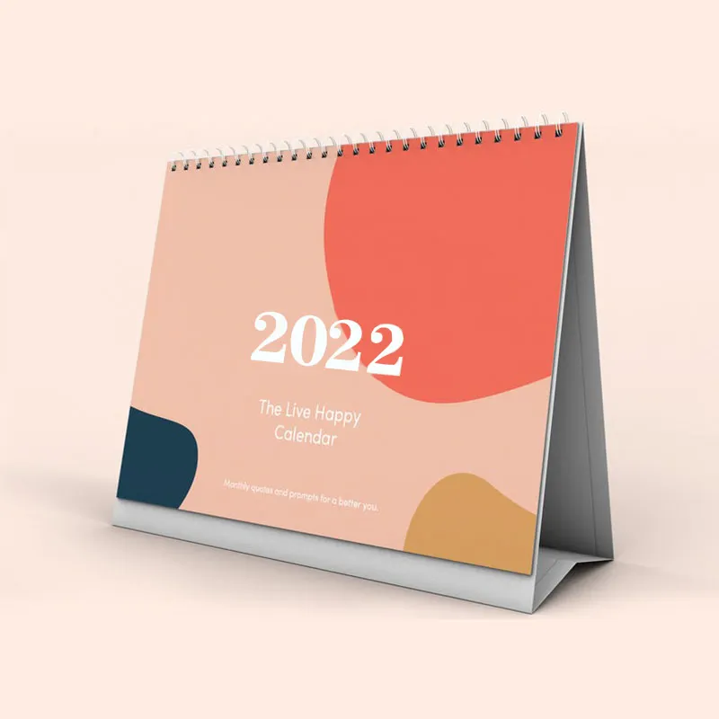 Calendário de mesa personalizado promocional 2023, calendário e planejador de mesa