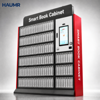 Bibliothèque intelligente HAUMR, reconnaissance intelligente 24h/24 et 7j/7, RFID sans surveillance, maintenance à distance SIP2, armoire à livres intelligente pour bibliothèque universitaire