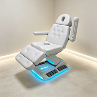 Mobilier de salon nouvellement conçu Traitement cosmétique réglable à 4 moteurs Lit facial Massage de luxe Spa Lit à cils