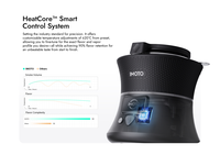 Tête de chicha électronique portable à chauffage rapide, cycle de préchauffage en quelques secondes, mini-chambre de chauffage pour une première vapeur et une tirée finale stable