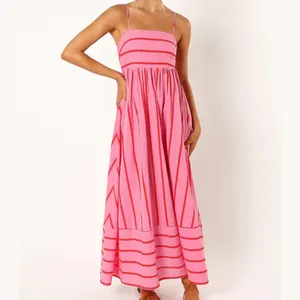 2024 Hot Sale, Plus Size Elegant Women Sun Dresses Long Sleeve Deep V Neck Knit Backless Sundresses S-3XL Summer Dress/