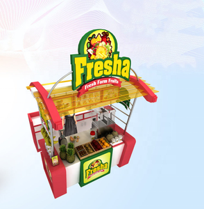 Hochwertiger Frischfrucht-Ausstellungs stand | Outdoor Street Food Cart Showcase | frischer Safts chrank - Product Image 4