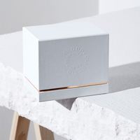 Boîtes cadeaux de luxe en carton rigide pour bougies, personnalisables avec logo, emballage en carton blanc pour bougies, vente en gros