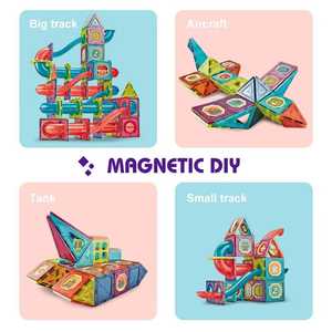 Fabrication de jouets carreaux magnétiques blocs magnétiques jouets de construction jouets d'apprentissage éducatifs sûrs pour enfants <span class=keywords><strong>Magnatiles</strong></span> - Product Image 6