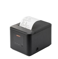 Imprimante thermique HPRT TP80K 80 mm noir et blanc pour cuisine, USB, série, LAN, imprimante de reçus thermique