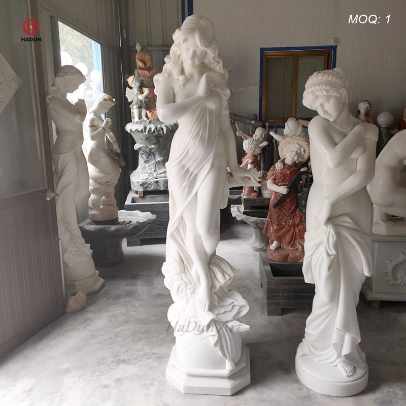 大理石人形 屋外手彫り天然石彫刻等身大ヌード女性大理石像| Alibaba.com