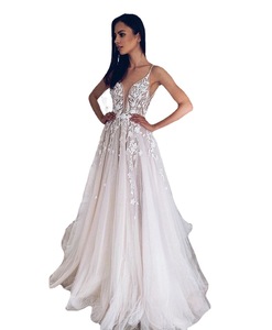 Abito <span class=keywords><strong>da</strong></span> <span class=keywords><strong>cerimonia</strong></span> alla moda gonna gonna con scollo a V con gonna gonna con gonna a pavimento abito <span class=keywords><strong>da</strong></span> sposa - Product Image 4