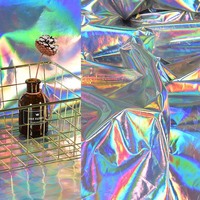 Paillettes Miroir Laser Réfléchissant Film Holographique Bronzage Scène Fête Robe Utiliser Feuille tissu