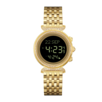 AL FAJR Nouvelle sortie Montre de prière musulmane de luxe à la mode pour femmes Étanche Montre-bracelet Qibla Diamant Automatique Montre islamique