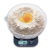 Balance alimentaire de cuisine numérique multifonctionnelle 0.1g Mini balance de cuisine avec bol de mesure intégré Outil de mesure du poids jusqu'à 3kg