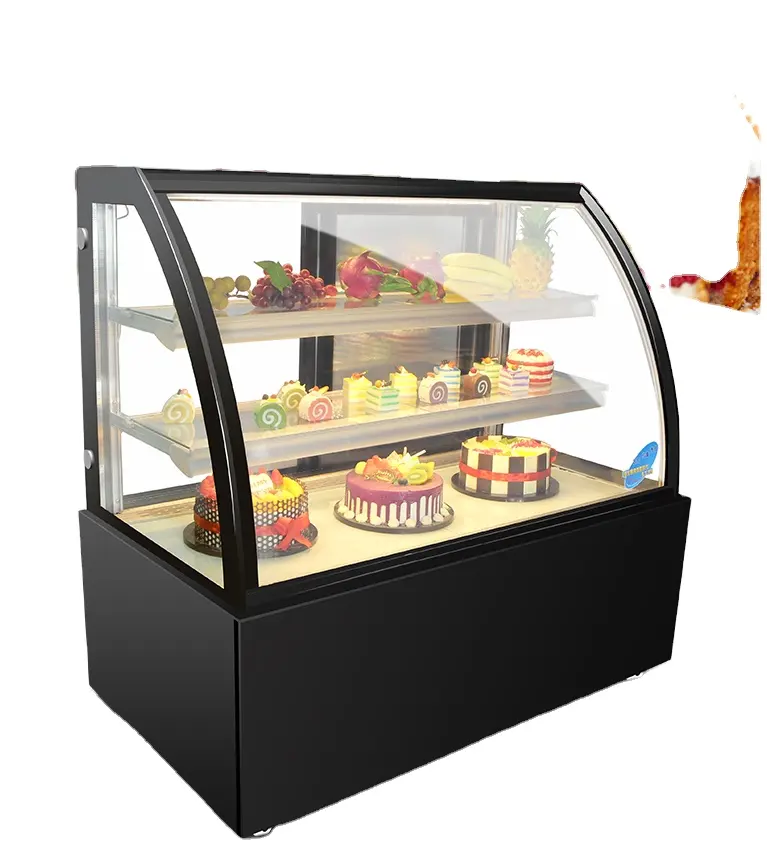 Commerciale rotondo frigorifero torta della pasticceria display frigoriferi display formaggio