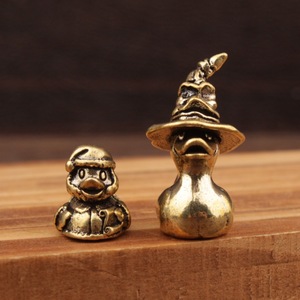 Brass <b>Wizard</b> Duck Ornament Halloween Decor Living Room Home Decoration Irregular Shape Single Piece - Product Image 1