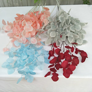 Flores Queyiyi, Hojas Artificiales de Eucalipto, 88 cm, Tallo Recto, Decoración para Bodas y Hogar, Accesorios de Vegetación - Product Image 1