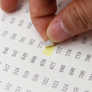 Autocollants numérotés pour peinture au <span class=keywords><strong>diamant</strong></span>, 546 grilles, pour boîte de rangement de peinture au <span class=keywords><strong>diamant</strong></span>, accessoires, format A4, autocollants de code couleur <span class=keywords><strong>DMC</strong></span> 447 - Product Image 4