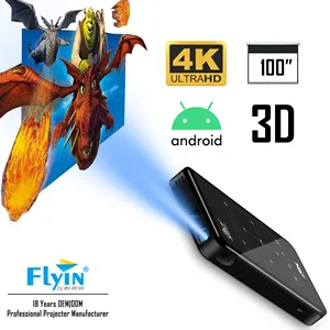 2022 חדש Ultra HD 4K כיס נייד נייד חכם DLP LED מיני מקרן קולנוע ביתי אנדרואיד מלא HD קטעי וידאו מקרן