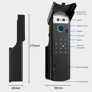 Interphone étanche avec reconnaissance faciale, serrure de porte, sonnette, clavier, <span class=keywords><strong>code</strong></span>, carte RFID, Tuya Wifi, empreinte digitale, serrure de porte intelligente - Product Image 6