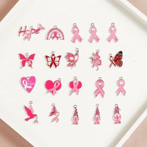 Dijes <span class=keywords><strong>de</strong></span> Listón Rosa para la Concientización sobre el Cáncer <span class=keywords><strong>de</strong></span> <span class=keywords><strong>Mama</strong></span> - Joyería Dove Hope Care para Fabricación <span class=keywords><strong>de</strong></span> Joyas al por Mayor - Product Image 1