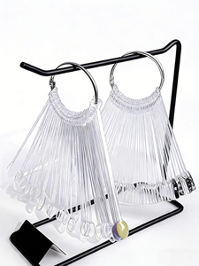 Muestras de Uñas, Carta de Colores, Tabla de Exhibición, Plantilla de Esmalte en Gel, Soporte de Muestras <span class=keywords><strong>para</strong></span> Puntas de Uñas, Práctica de Esmalte de Uñas, Paleta Acrílica - Product Image 1