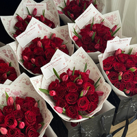 Kertas Pembungkus Tahan Air Motif Bunga Anyelir Retro, Kertas Bermotif Bunga, Kertas Pembungkus Kado Floral, Hari Valentine