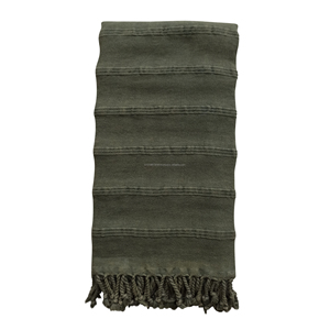 Stonewashed ผ้าเช็ดตัวตุรกีสำหรับชายหาด Pestemal,ผ้าเช็ดตัวอาบน้ำแห้งเร็วแบบชนบท OEM ลายคริสต์มาสวาเลนไทน์ - Product Image 4