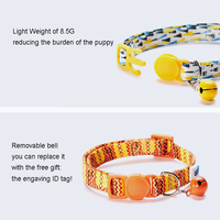 UFBemo — ensemble de 2 pièces en Polyester anti-lumière pour chiot, avec collier clochette et accessoires pour animaux de compagnie