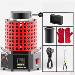 Fourneau de fusion, adapté à la fusion de l'or, de l'aluminium et du cuivre. Livré avec 1 à 3 kilogrammes de creusets en graphite. - Product Image 3