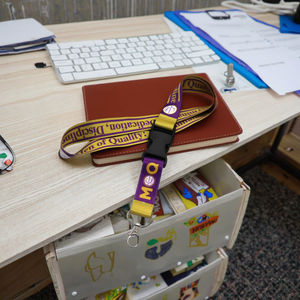 Cute Purple Quette Cincha Letras griegas Bordado Todos los grupos Hermandad griega Estilo de sarga para todo tipo de actividades - Product Image 2