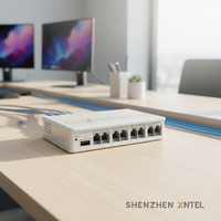 Grabador de llamadas analógico XNTEL AVL-U16B de 16 puertos con base para PC, grabación de línea USB y grabador de voz
