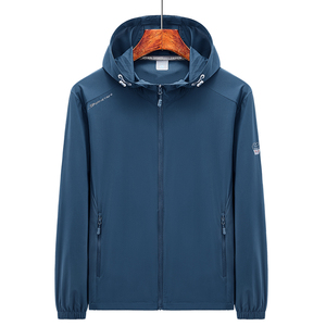 Outdoor <b>Waterproof</b> Windproof Thin Canvas UV Resistant Breathable Zipper Long Sleeve Men's Summer <b>Jacket</b> - Product Image 1