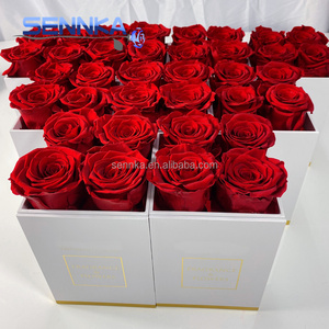 Wholesale long lasting mini multi color eternal rose custom gift box forever love 2022 valentines day gift preserved rose