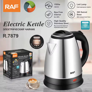Bouilloire électrique sans fil portable en acier inoxydable OEM 1500W avec lampe LED, ébullition rapide, usage domestique, capacité supérieure à 2L - Product Image 6