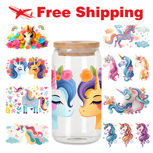 Profit King 48-Hour Shipping Waterproof UV for Cup Wraps <b>Plastic</b> Metal Mothers Day Rub Transfer Decals 16oz Libbey - Product Image 1