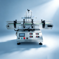Machine de remplissage de liquides à pompe magnétique LT-MPF4B avec contrôle de vitesse indépendant pour boissons, lait, sauces, vin, parfums