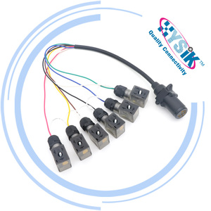 Düz M12 bir kodlama 5 pozisyon DIN43650 2 + PE <span class=keywords><strong>3</strong></span> + PE Solenoid vana bağlantı kablosu montajı için kablo kalıplanmış - Product Image 6
