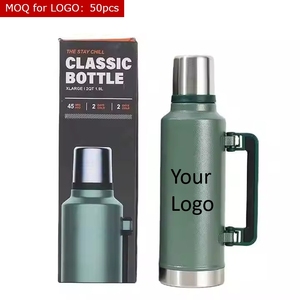 Cổ điển 1L 1.4L 1.9L thép không gỉ chân không Flask cách điện Tumbler cho cuộc phiêu lưu ngoài trời & cắm trại du lịch nhiệt chai nước - Product Image 1