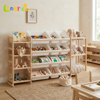 Étagère de rangement pour jouets moderne à 5 niveaux, écologique, hauteur réglable, mobile, en plastique, pour salon, salle de bain, bébé