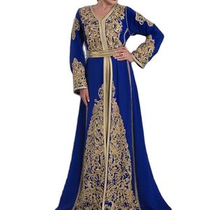 Elegante vestido caftán para fiesta y boda Mano Zardozi bordado con cuentas de cristal Piedra de cristal Dabka y Kasab en el cuerpo - Product Image 1