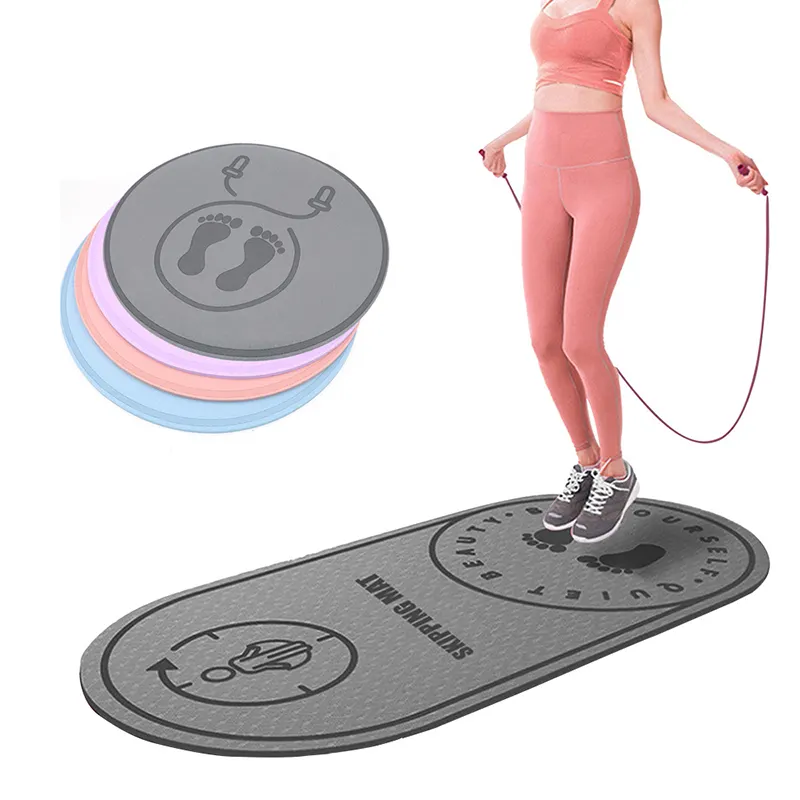 Wholesale Custom 6mm TPE Pad Gym Exercise Durable Workout Flooring Indoor Fitness Large Jump Rope Mat For Home