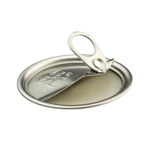 Customized logo 52mm 202 209 300 603 Diameter Easy Open End Aluminum Peel Off Lid for Aluminium Metal Plastic Can Paper Tube