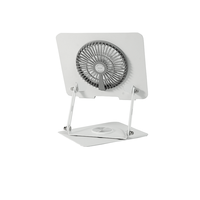 Nouveau support de portable ergonomique réglable avec éclairage RGB, ventilateur de refroidissement, support de téléphone, en fer, rotation à 360°, améliore les performances