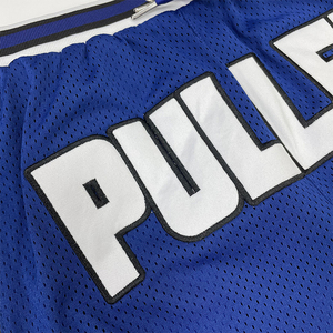 Pantalones cortos deportivos personalizados, bordado, diseño de logotipo, malla juvenil, bolsillo con cremallera, pantalones cortos de baloncesto para hombre - Product Image 4