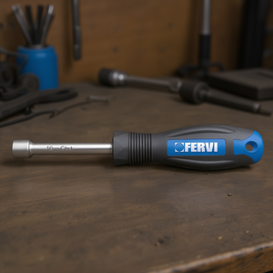 Fervi <b>Socket</b> Wrench 10mm Cr-V Steel Handle Tool - Product Image 3