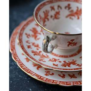 Service à café et à thé en porcelaine osseuse orientale rouge fer, trio Foley China, ensemble de 4 pièces, fin du XIXe/début du XXe siècle, Angleterre - Product Image 2